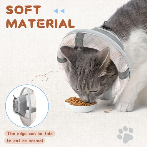 Collar Cónico Suave Para Gatos Para Evitar Que Se Laman Y Ra