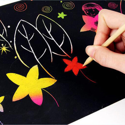 50 De Dibujo De Pintura De Papel Para Rascar Para Niños Y