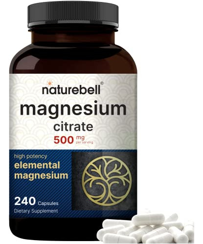 Citrato Magnesio Magnesium Citrate 500mg, 240 Cap B076b4zf8w