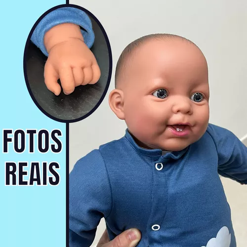 Boneca Baby Ninos Reborn Sons de Bebe Cotiplás 2219 na Papelaria