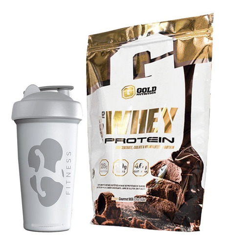 Whey Protein 100% Gold Nutrition X 5 Lb + Vaso
