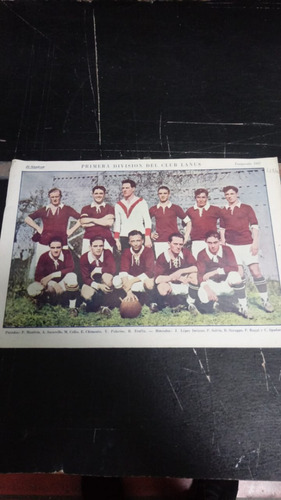 Poster Fútbol Club Lanús Temporada 1927 El Gráfico