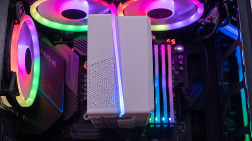 Imagen 3 de 6 de Cooler Cpu Aerocool Cylon 4f Rgb 1151 Am4 Fan Pwm 4p