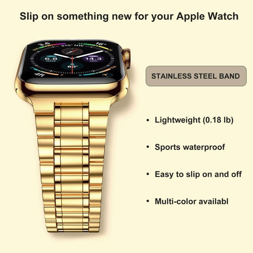 Correa De Acero Inoxidable For Apple Watch Band Series 8 7