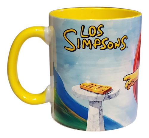 Los Simpson Pintura La Creación Taza De Regalo
