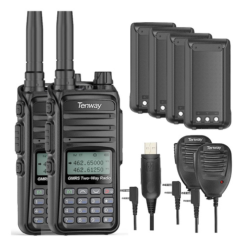 ~? Gmrs Radio Handheld Gm-55 2pcs 5w Long Range Two Way Radi