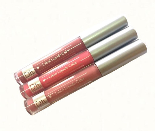 Labial Líquido Dhermos Variedades Rosa Nude Mate Intransferible Brillante Gloss