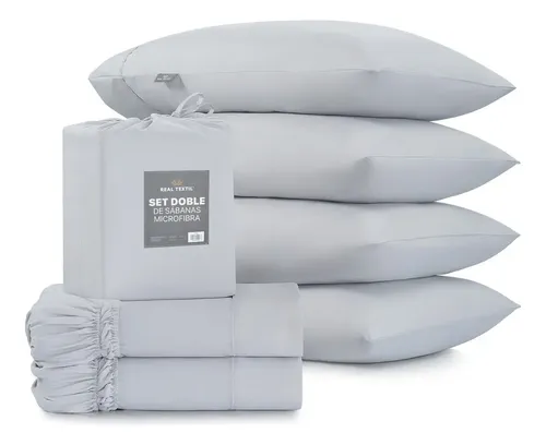 weigelia Set di piumini per letto queen, set di 7 pezzi, con piumone di farina d'avena, in una borsa morbida in microfibra per tutte le stagioni, con lenzuola, federe
