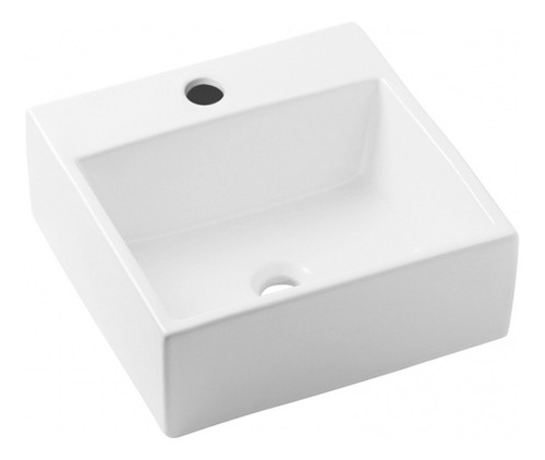 Imagem 1 de 2 de Cuba De Apoioc/mesa 35x35 Branco Q6 Celite