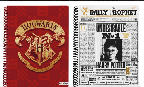 Cuaderno Universitario Mooving Esp A4 80hj Cuad Harry Potter Color blanco 9853