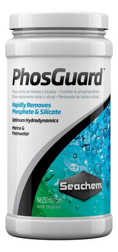 Eliminador de fosfatos y silicatos Seachem Phosguard 250 ml