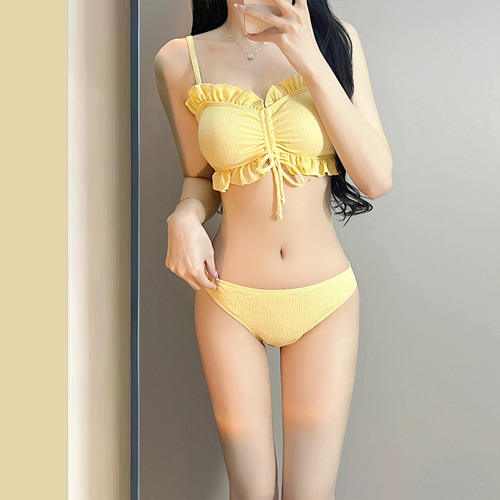 Traje De Baño Dividido A La Moda De Bikini De Tres Piezas Co