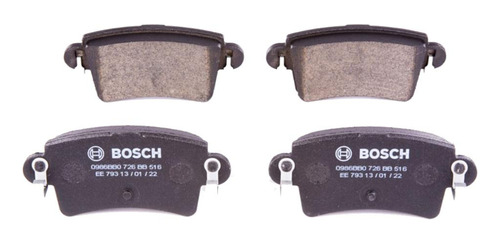 Pastilha De Freio Traseira Bosch Master 2004 Até 2020 Bb516