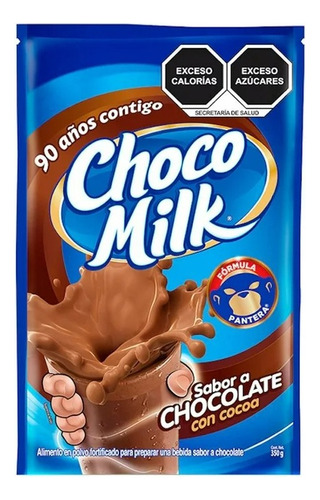 3 Pzas Chocolate En Polvo Choco Milk 350 G