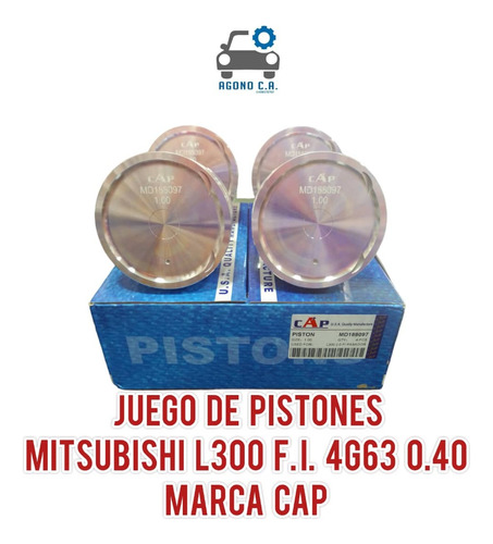 Juego Piston Mitsubishi L300 Full Inyeccion 22mm 4g63 0.40