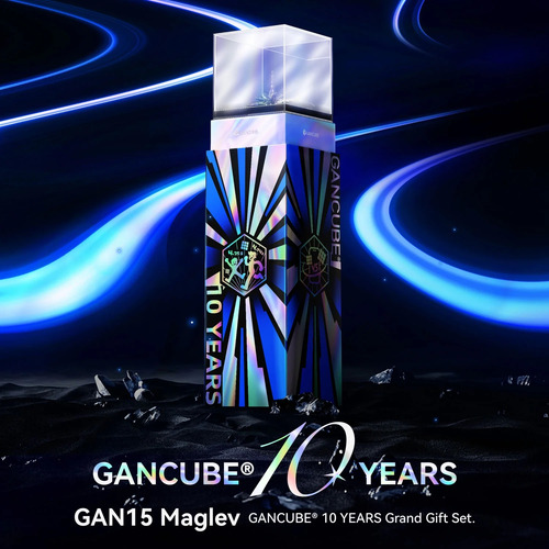Cubo Rubik Gan15 3x3 Maglev Uv - 10th Anniversary Edition