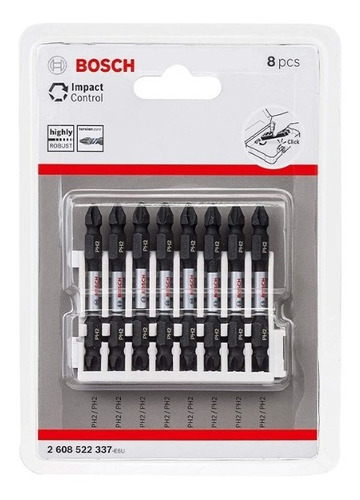 Puntas P- Atornillar X 8u Bosch Impact Control Ph 2 X 65 Mm