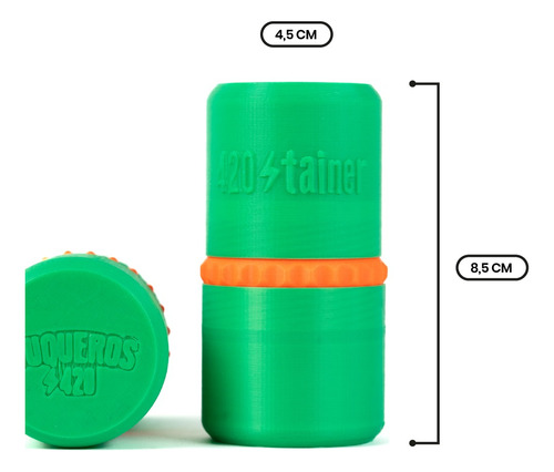 Imagen 3 de 7 de Picador Grinder Tainer Verde/naranja