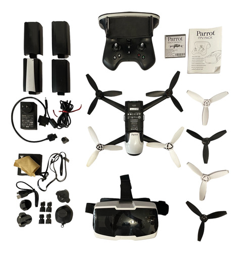 Dron Parrot Bebop 2 Con Hard Case Control Fpv Headset 2 Pila (Usado)