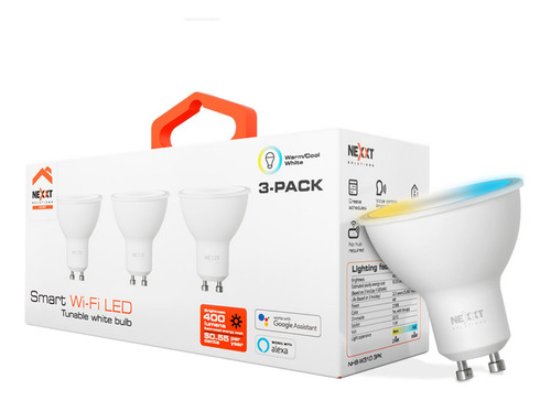 Focos Led Mr16 Inteligente Blanco Wi-fi Nexxt Circuit Shop