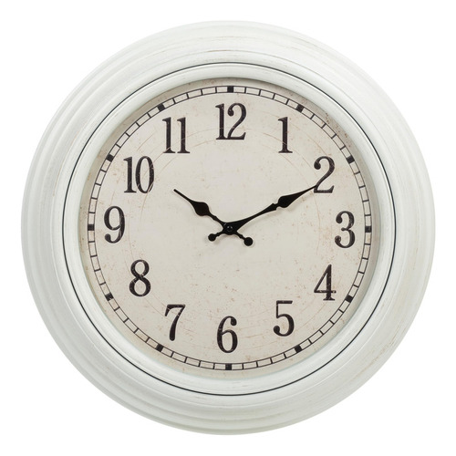Kiera Grace Reloj De Pared, 20.0 In, Emmerson, Color Blanco 