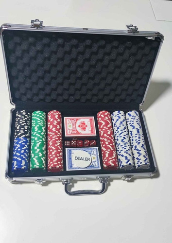 Set Prof. De Poker 300 Fichas Sin Denominacion+obsequio