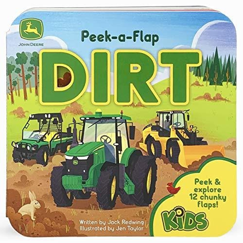 Book : John Deere Kids Peek-a-flap Dirt - Lift-a-flap Board
