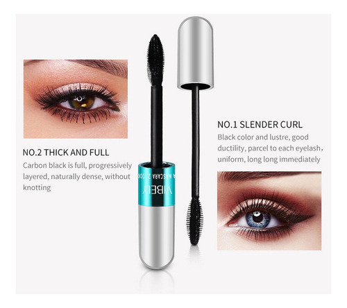 Máscara 2 En 1 Vibely 5x Cosméticos Impermeables Más Largos
