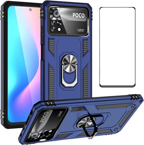 Estuche - Forro Tech Armor Le-yi Anillo Xiaomi Poco X4 Pro