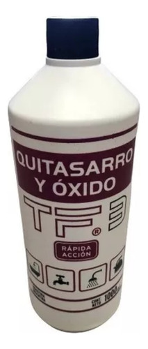 Tf3 Quitasarro Y Oxido 1l Rápida Acción Linea Hogar  X 6 U