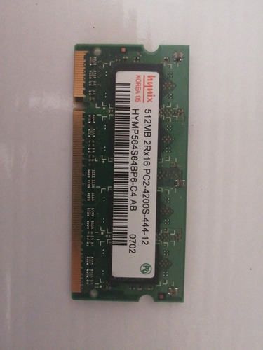 Kit Memoria Ram Pc2-4200 2 X 512mb (Usado)