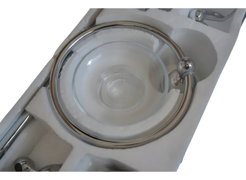 Juego Accesorios Para Baño Con 6 Piezas Cromo De Lujo