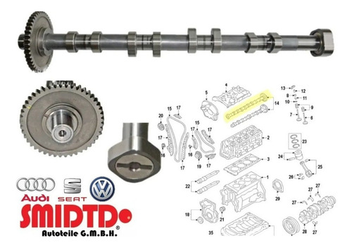 2 Arboles Levas Escape Y Admision Audi A3 S3 1.8 L-2.0 L 08-