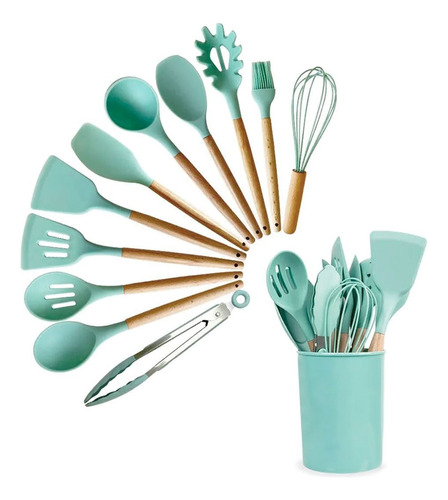 Juego De 12 Utensilios De Cocina Menage Silicona 