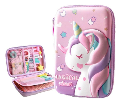 Cartuchera 3d Porta Tablet De Unicornio - Magical Time