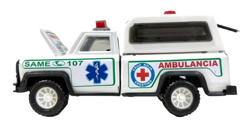 Camioneta 4x4 Metalica Ambulancia De Juguete