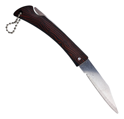 Canivete Amadeirado Portátil 16cm De Bolso Tipo Chaveiro