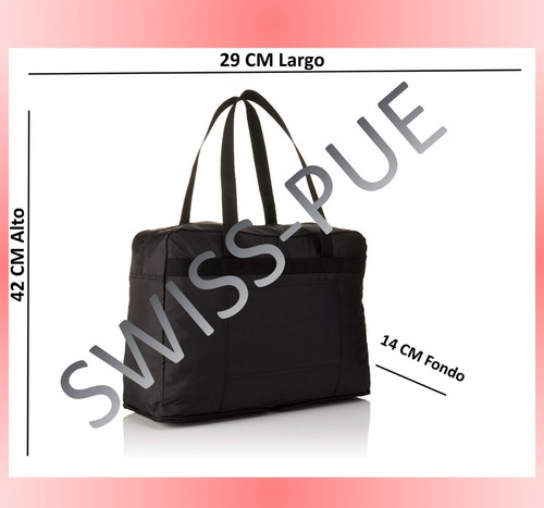 Imagen 6 de 7 de Bolso Negro Plegable, Peso Ligero, Victorinox (31375001)