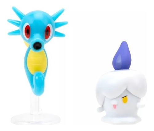 Horsea 4cm + Litwick 4cm Pokemon Jazwares