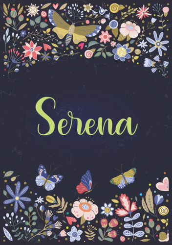 Libro: Serena: Cuaderno De Notas A5 | Nombre Personalizado S