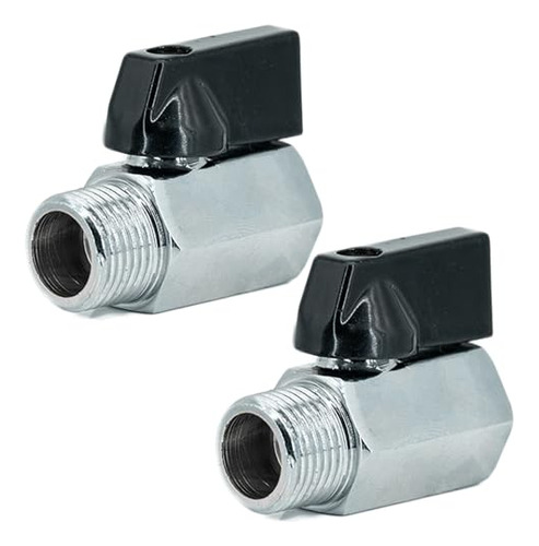 Válvula De Bola Mini Latina De 3/8 Enchufe Npt H/m (paquete