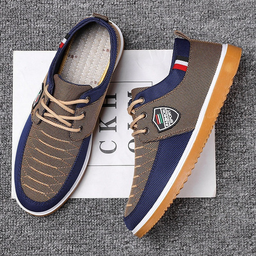 Zapato Deporte Hombre Zapatos Lona Transpirables Y Cómodos D