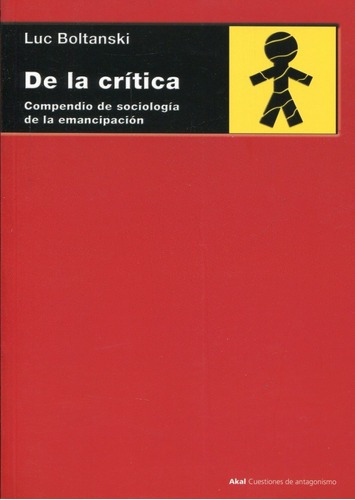 Libro De La Crítica Luc Boltanski Ed Akal