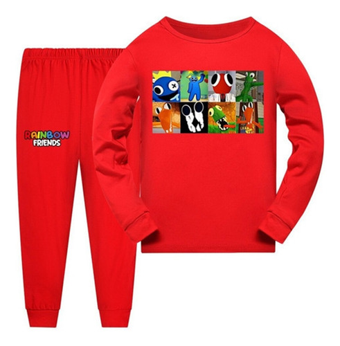 Conjunto De Pijama Rainbow Friends Con Playera Y Pantalones