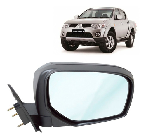 Espejo Exterior Izq Neg Para Mitsubishi L200 2007-15