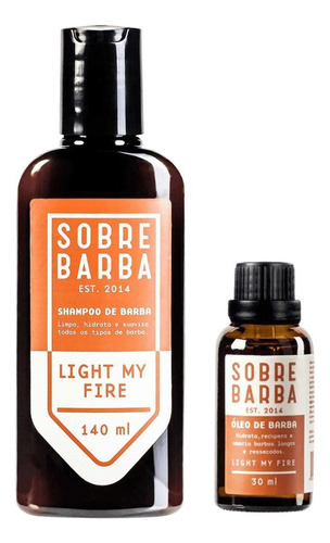 Kit Shampoo De Barba + Óleo 30ml Light My Fire - Sobrebarba