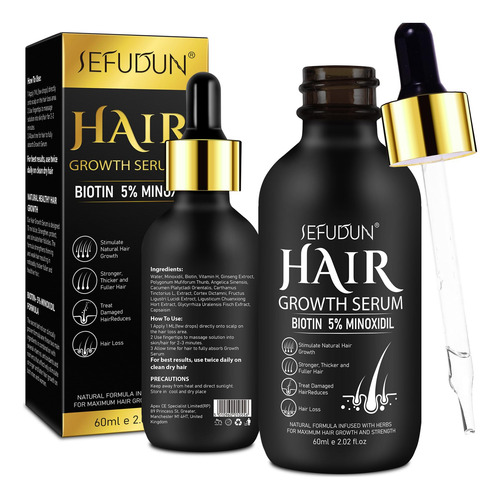 Sérum Para El Crecimiento Del Cabello Flasture Con 5% De Min