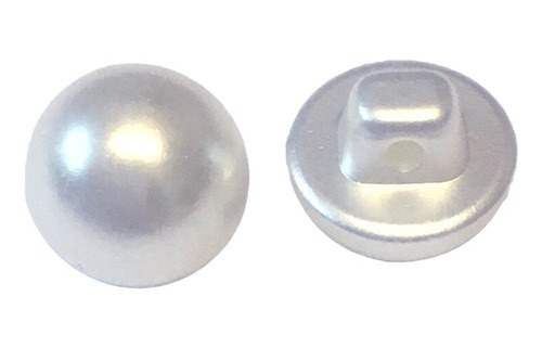 Botones De Perla Color Blanco 12mm  X 144 Unidades