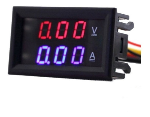 Imagen 1 de 6 de Voltimetro Amperimetro Digital Dc0-100v 10a Rojo-azul