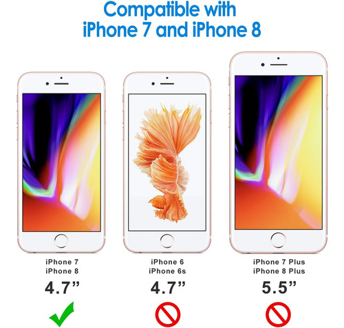 Caja A Prueba De Choque De Jetech Para iPhone 8 Y iPhone 7,